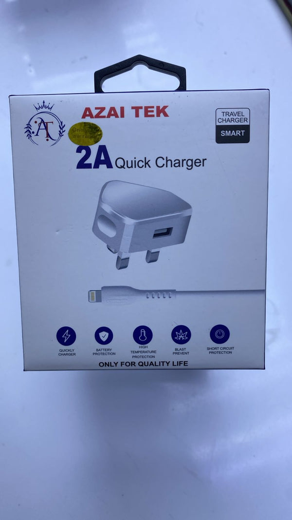 2A smart Quick Charger With original Cable USB to Lightening