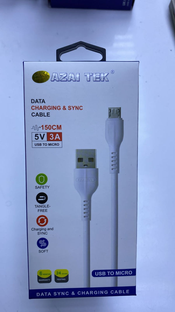 CABLE 5V-3A (USB-Micro), 1.5m